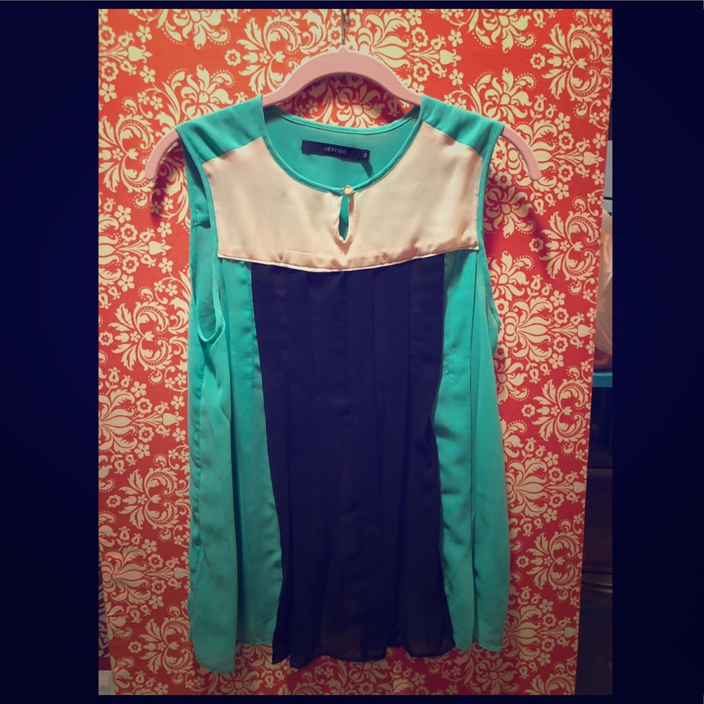 Vertigo Paris Color block Blouse